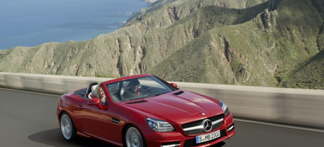 Offen heraus: Der neue Mercedes-Benz SLK ist da: "Einfach nur schön": Die Neuauflage des kleinen Mercedes Roadsters beschert herrliche Vorfrühlingsgefühle.