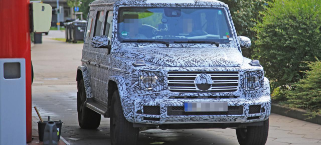 Erlkönig erwischt: Mercedes-Benz G-Klasse: Star Spy Shot: Mercedes G 2018 zeigt seine neuen LED-Leuchten