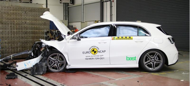 Mercedes-Benz A-Klasse: 5 Sterne für den kompakten Stern: Ahhh, Klasse! W177 von Euro NCAP gecrasht und für sehr gut befunden