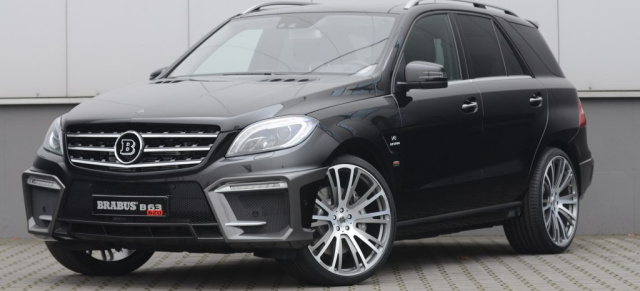 Weltpremiere auf der ESSEN MOTOR SHOW 2012:  Mercedes ML 63 AMG von BRABUS: Die spekatakuläre Breitbausversion des Mercedes ML leistet 620 PS  und  ist 300 km/h schnell 